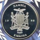 Zambia: 5000 Kwacha 1998 thumbnail