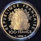 Frankrike: 100 francs 1994 - Spyd thumbnail