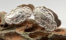 Mansjettknapper i 830 sølv med fugle motiv. thumbnail