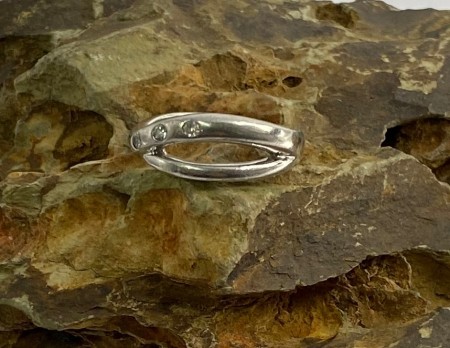 925 sølv ring med tre stener(10)