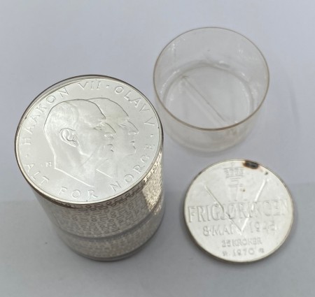 20 x 25 kr 1970 Sølv.