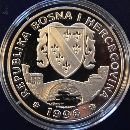 Bosna i Hercegovina: 750 dinarer 1996 - Lengdehopper