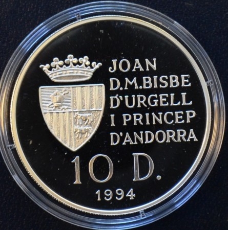 Andorra: 10 diners 1994 - Banesykling