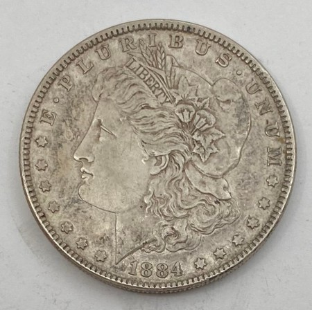 USA:1 dollar 1884 Morgan Dollar.
