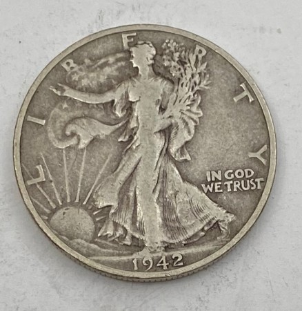 U.S.A: 1/2 Dollar 1942. Walking Liberty.
