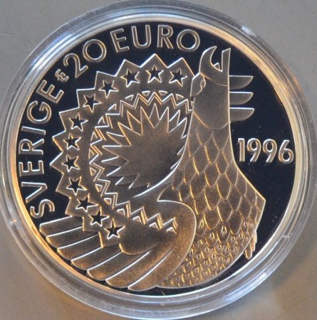 Sverige: 20 euro 1996 - Selma Lagerlöf