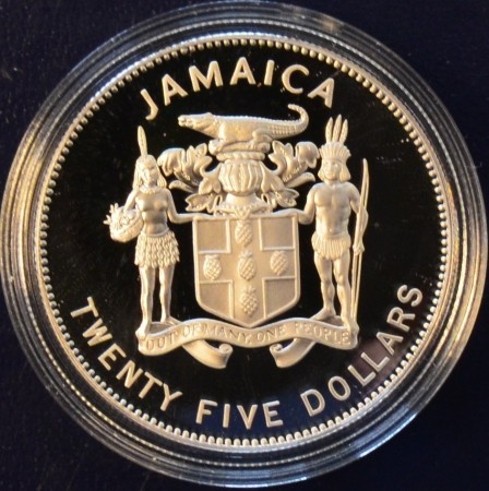 Jamaica: 25 dollar 1995 FN