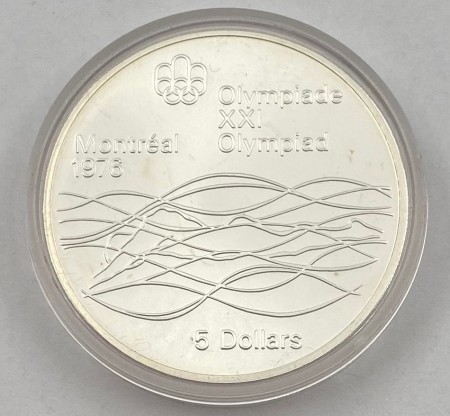 Canada: 5 dollars 1976 - Svømming