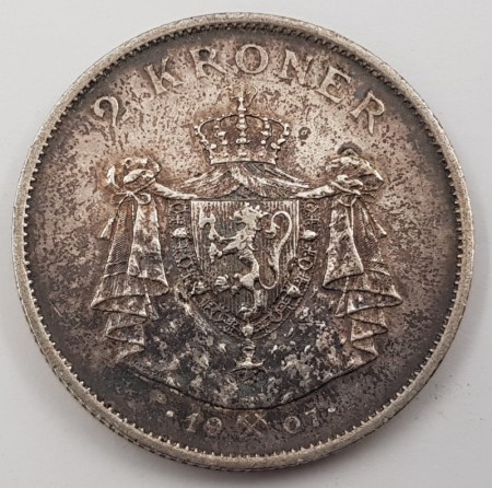 2 kr 1907 kv. 1/1+